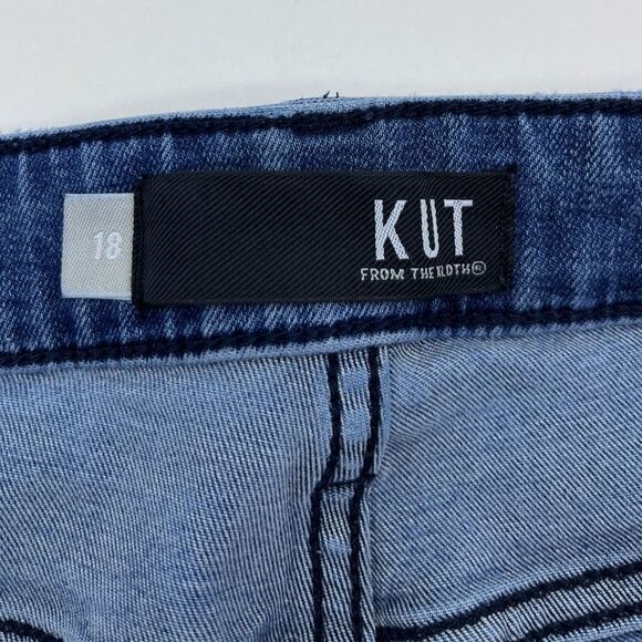 Kut from the Kloth Connie High Rise Ankle Skinny with Raw Hem Size 18 Jeans - Picture 3 of 15